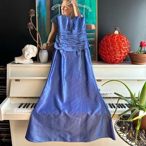 Elegant Blue Maxi Dress